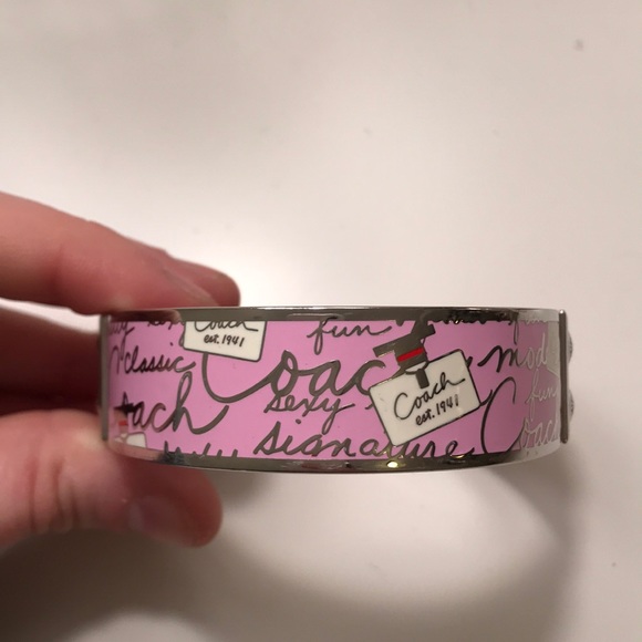 Pink Coach Bangle - Picture 2 of 3